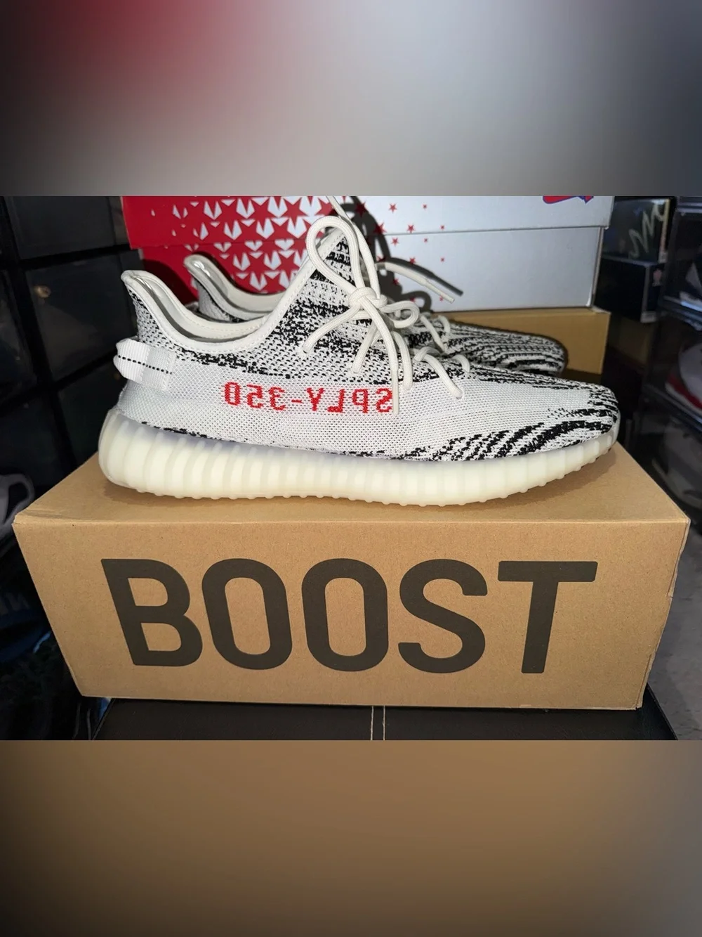 adidas Yeezy Boost 350 V2 Zebra - White/Black with Red